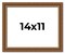 14x11 Classic Gold Picture Frame - UV Acrylic, Foam Board Backing, Hanging Hardware